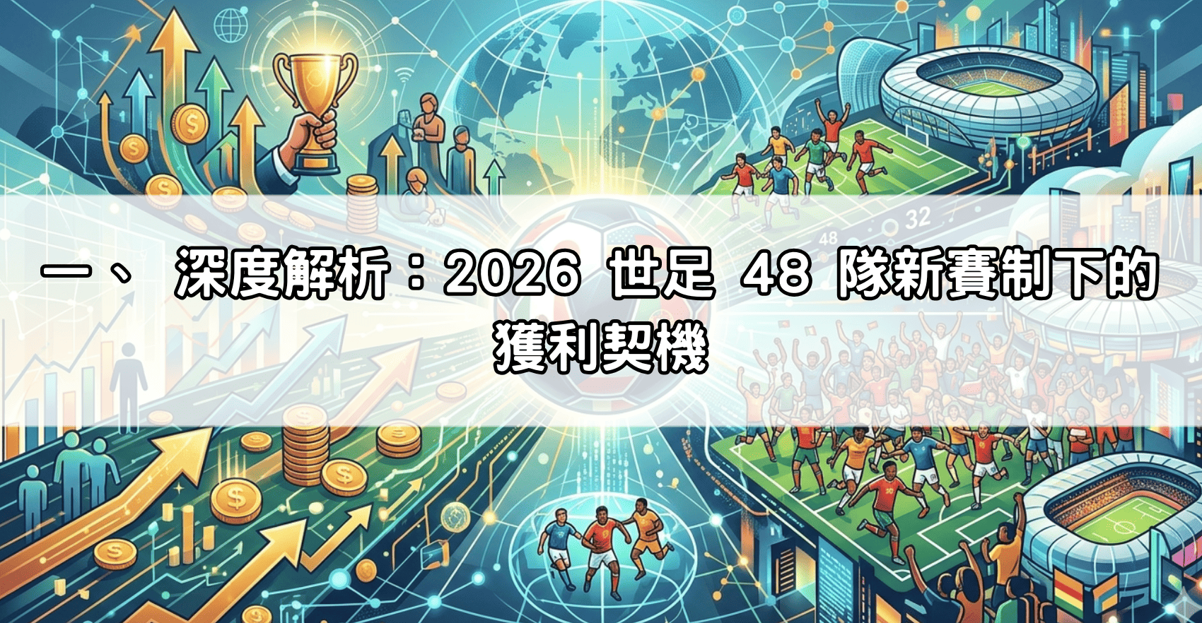 一、 深度解析：2026 世足 48 隊新賽制下的獲利契機